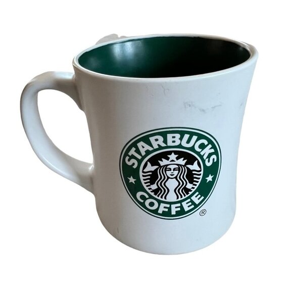 𝅺NWT Starbucks Logo White Ceramic Coffee Tea Mug Cup - Picture 2 of 4